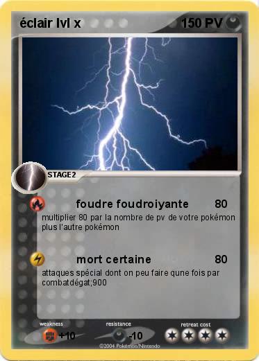 Pokemon éclair lvl x