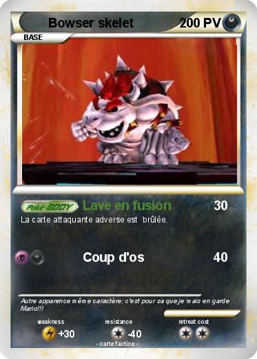 Pokemon Bowser skelet
