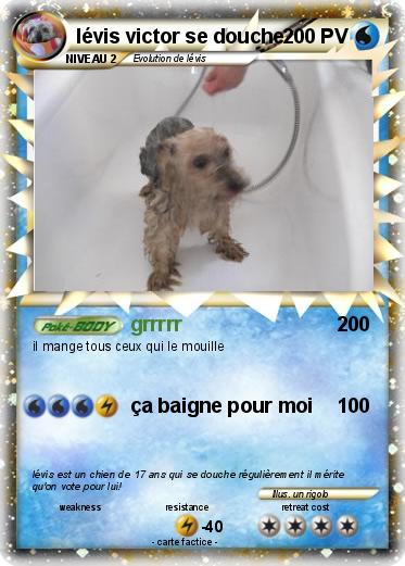 Pokemon lévis victor se douche