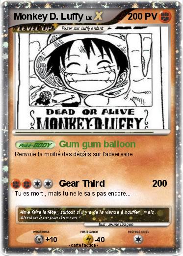 Pokemon Monkey D. Luffy
