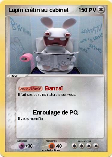 Pokemon Lapin crétin au cabinet