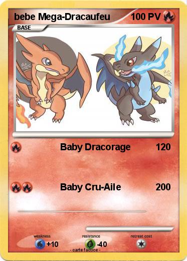 Pokemon bebe Mega-Dracaufeu