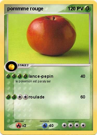 Pokemon pommme rouge