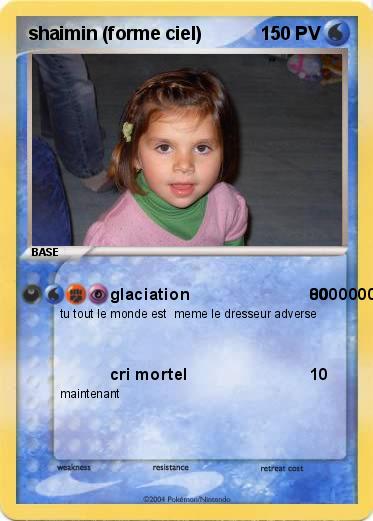 Pokemon shaimin (forme ciel)