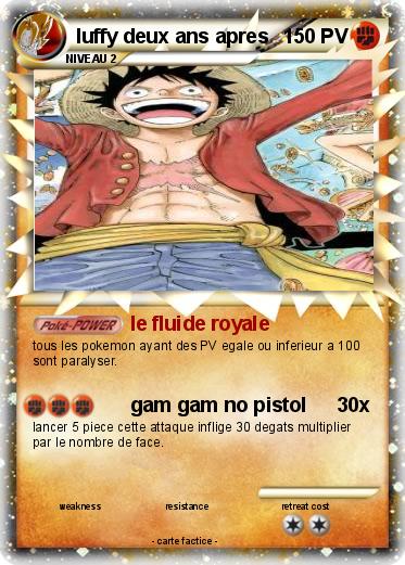 Pokemon luffy deux ans apres