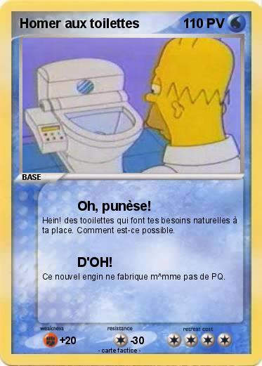 Pokemon Homer aux toilettes