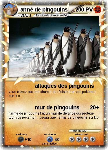 Pokemon armé de pingouins
