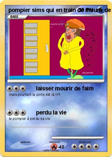 Pokemon pompier sims qui en train de mourir de faim ( 3DS )