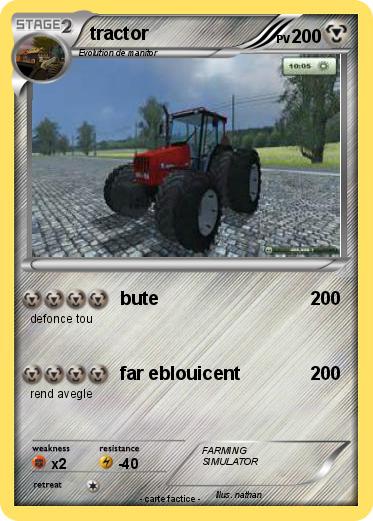 Pokemon tractor