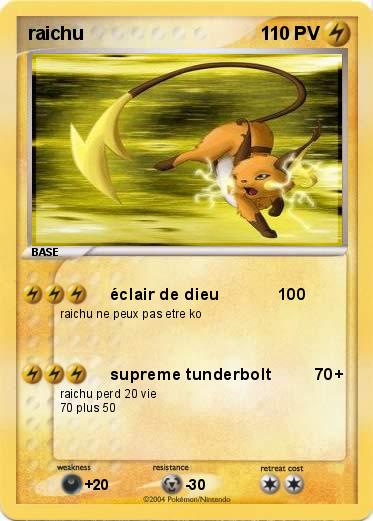 Pokemon raichu 