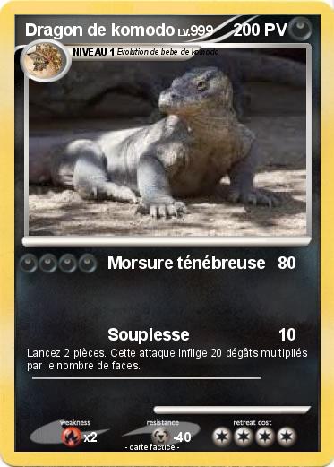 Pokemon Dragon de komodo