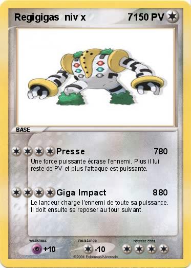 Pokemon Regigigas  niv x                7