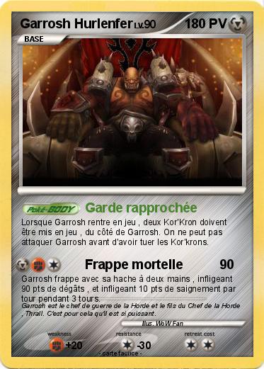 Pokemon Garrosh Hurlenfer