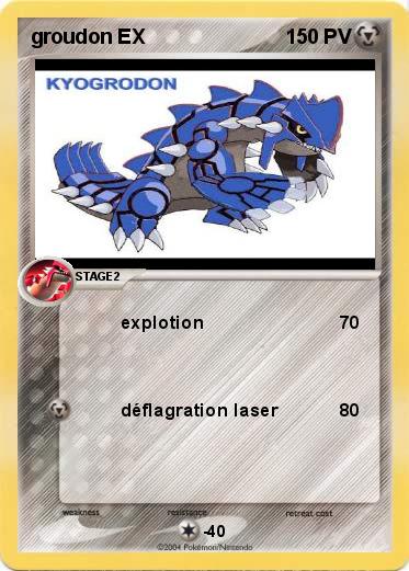 Pokemon groudon EX