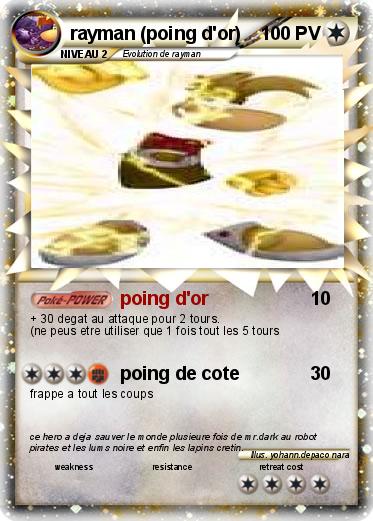 Pokemon rayman (poing d'or)