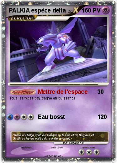 Pokemon PALKIA espèce delta