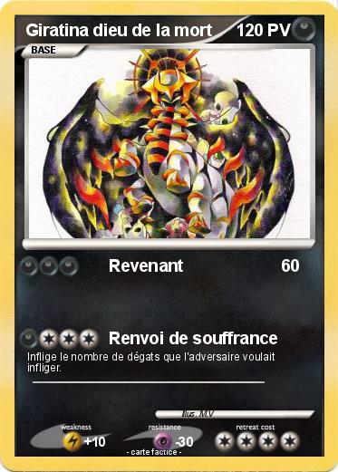 Pokemon Giratina dieu de la mort