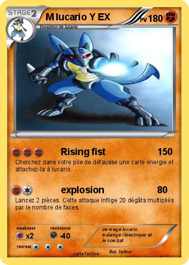 Pokemon M lucario Y EX