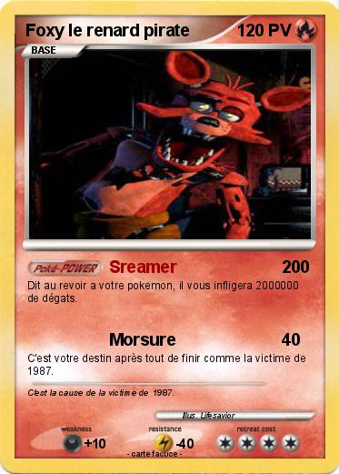 Pokemon Foxy le renard pirate