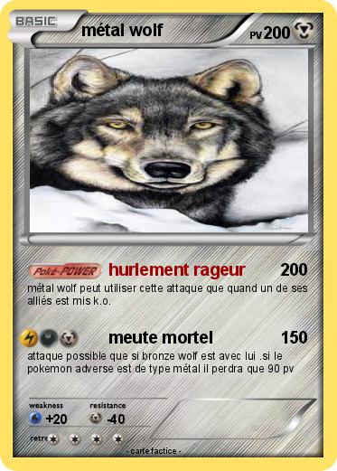 Pokemon métal wolf