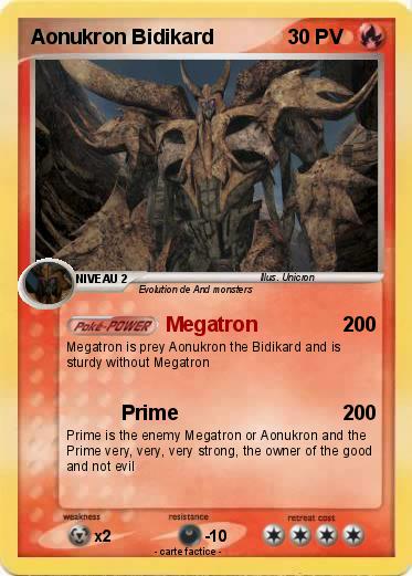 Pokemon Aonukron Bidikard