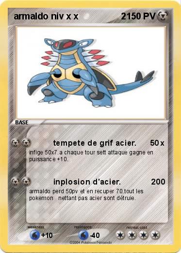Pokemon armaldo niv x x                 2