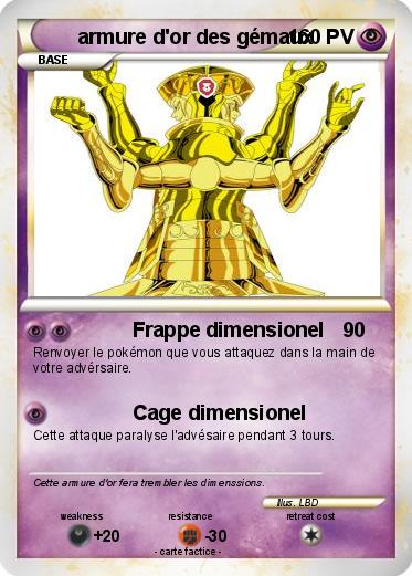 Pokemon armure d'or des gémaux