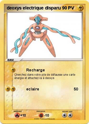 Pokemon deoxys electrique disparu