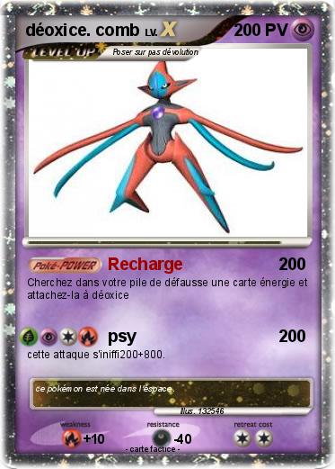 Pokemon déoxice. comb