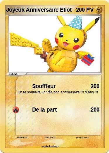 Pokemon Joyeux Anniversaire Eliot
