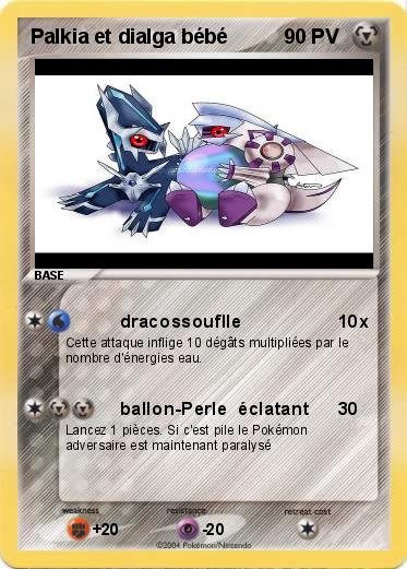 Pokemon Palkia et dialga bébé