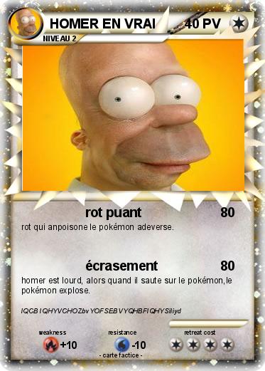 Pokemon HOMER EN VRAI