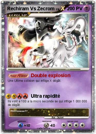 Pokemon Rechiram Vs Zecrom