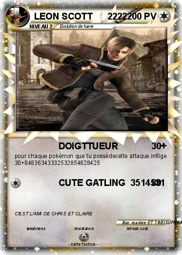 Pokemon LEON SCOTT      2222