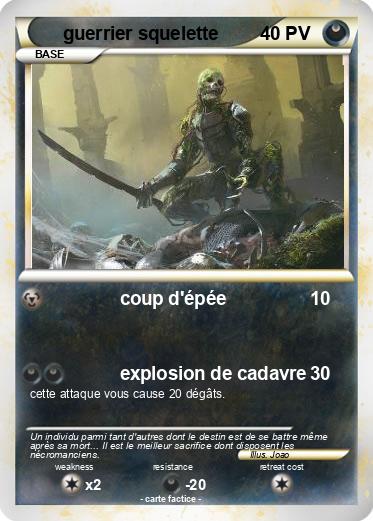 Pokemon guerrier squelette