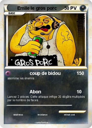 Pokemon Emile le gros porc