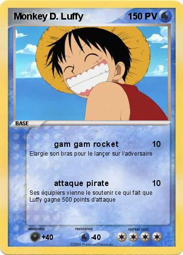 Pokemon Monkey D. Luffy