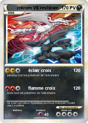 Pokemon zekrom VS reshiram