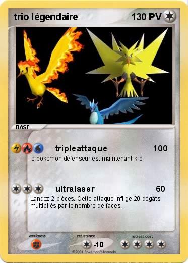 Pokemon trio légendaire