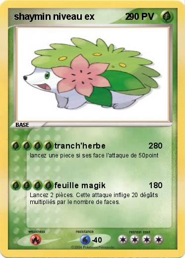Pokemon shaymin niveau ex            2