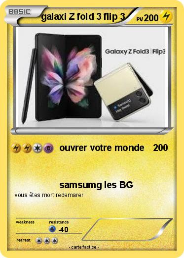 Pokemon galaxi Z fold 3 flip 3