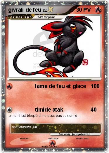 Pokemon givrali de feu