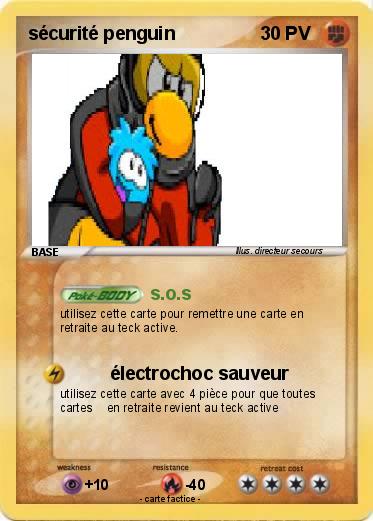 Pokemon sécurité penguin