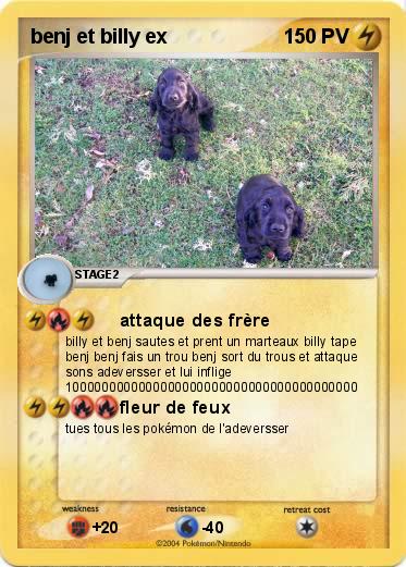 Pokemon benj et billy ex