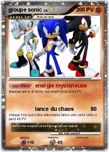 Pokemon groupe sonic