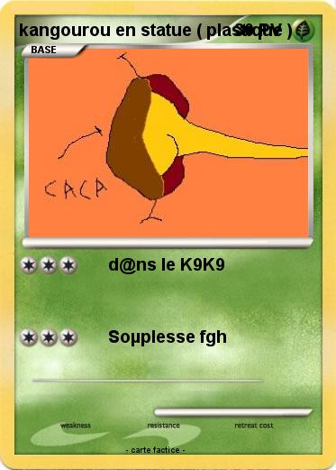 Pokemon kangourou en statue ( plastique )