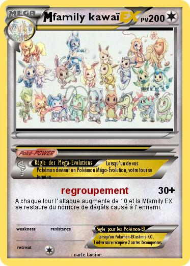 Pokemon family kawaï