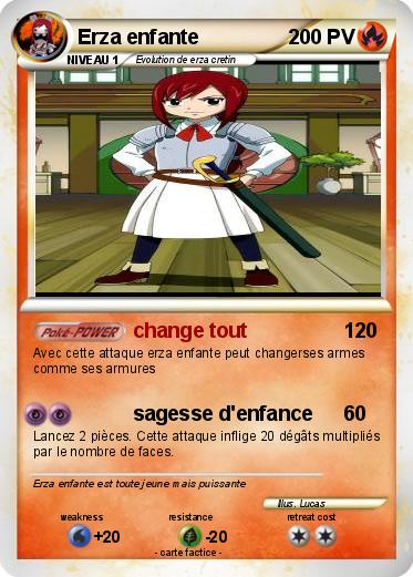 Pokemon Erza enfante