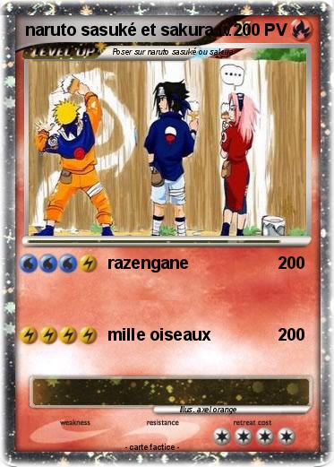 Pokemon naruto sasuké et sakura