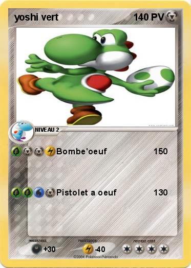 Pokemon yoshi vert